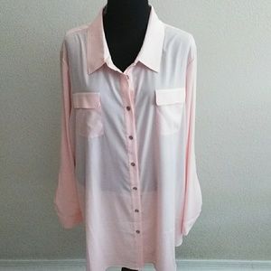 Susan Graver pink blouse